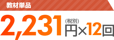 2,231円(税別)×12回